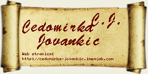 Čedomirka Jovankić vizit kartica